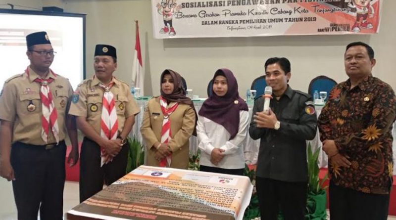 Bawaslu dan Pramuka Tanjungpinang kawal Pemilu 2019