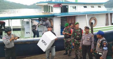 Pengiriman logistik Pemilu 2019 ke Kecamatan Jemaja, Anambas