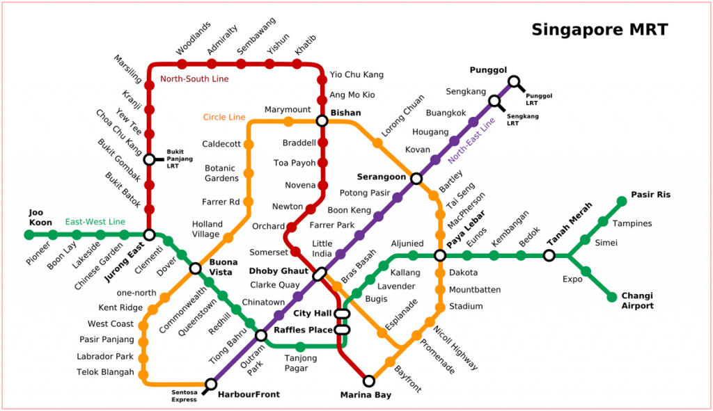 MRT Singapore map