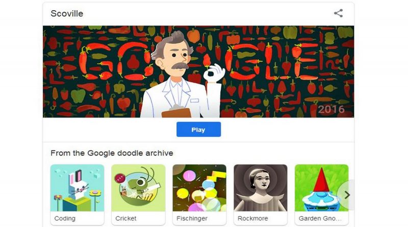 Scoville Google Doodle