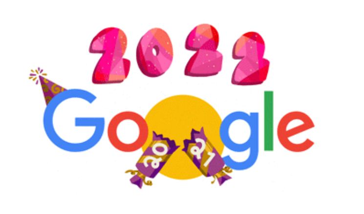 google doodle tahun baru 2022