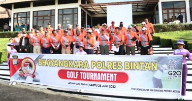 Polres Bintan Gelar Turnamen Golf dalam Rangka Hari Bhayangkara Ke-76, Ini Pemenangnya…
