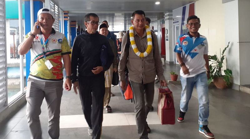 Kontingen Porprov Kepri V Anambas Tiba di Tanjungpinang dengan MV VOC Batavia