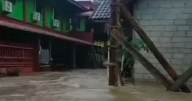 banjir di natuna meluas ke 4 kecamatan
