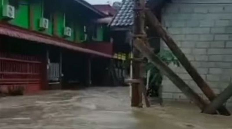 banjir di natuna meluas ke 4 kecamatan