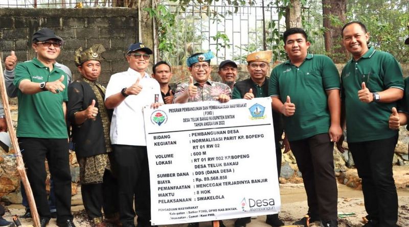 Mendes PDTT dan Bupati Bintan Launching Gerakan Padat Karya Tunai Desa
