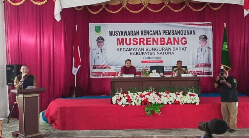 Ketua Komisi II DPRD Natuna Hadiri Musrenbang Kecamatan Bunguran Barat