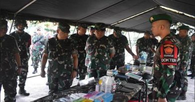 perninjauan latgab 2023 oleh Asisten Latihan Kepala Staf Angkatan Darat, Mayjen TNI Tri Winarno