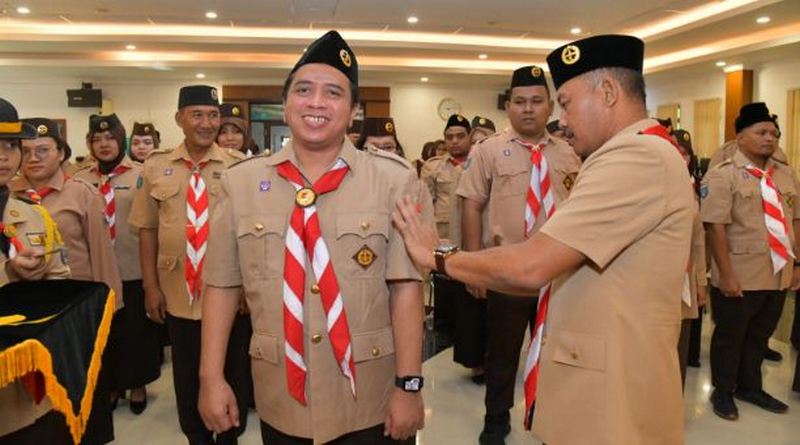 musthofa anwari dilantik sebagai ketua saka pom kepri 090ok