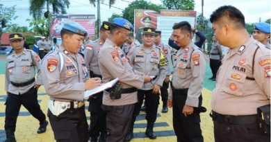 Personel Polresta Tanjungpinang Ikuti Pengecekan Ops Gaktibplin dan Urine vjiuuiu